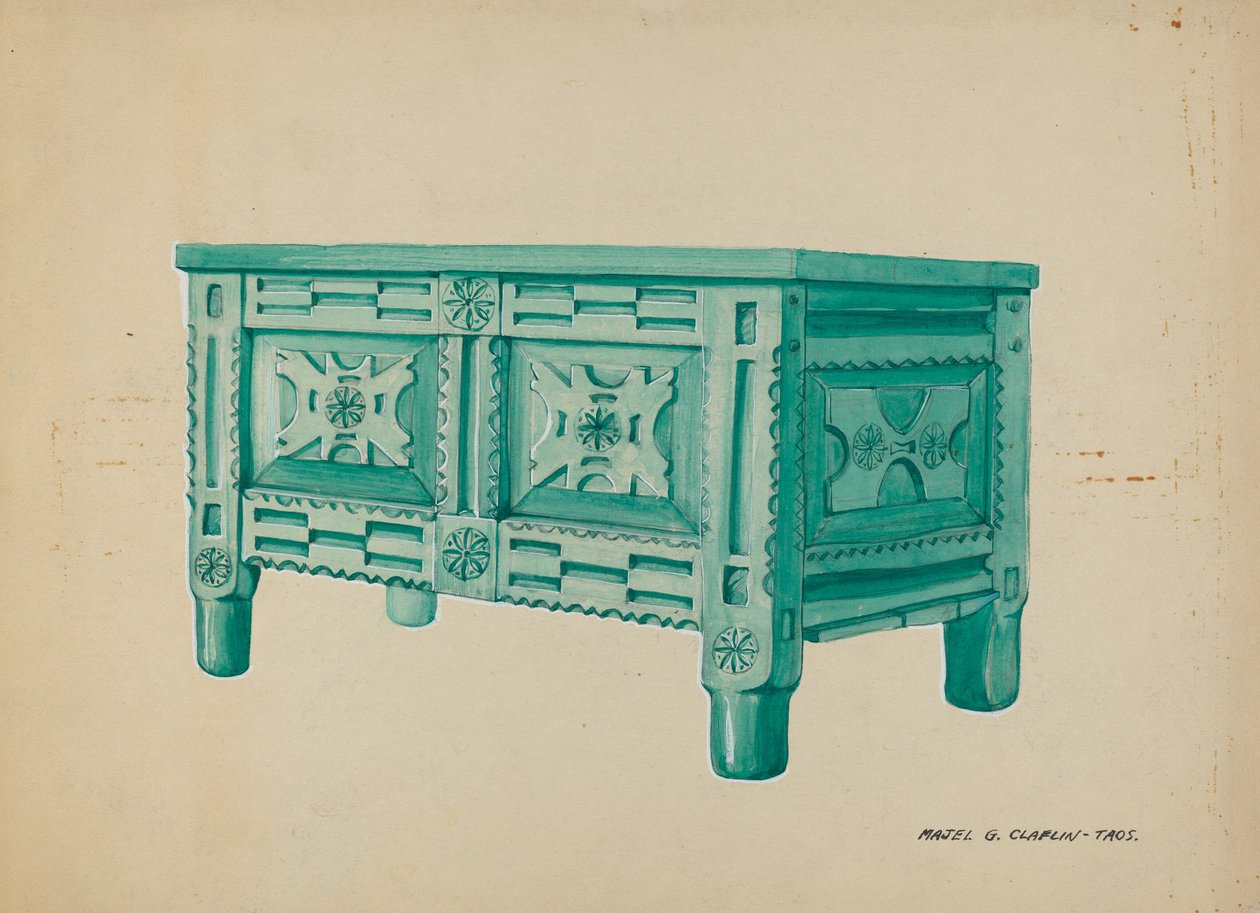 Cassapanca per abiti o coperte da Majel G. Claflin