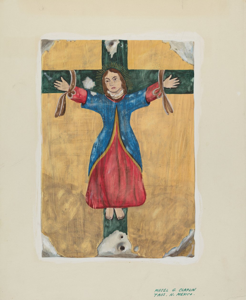 Dipinto di San Liberata, c. 1939 da Majel G. Claflin