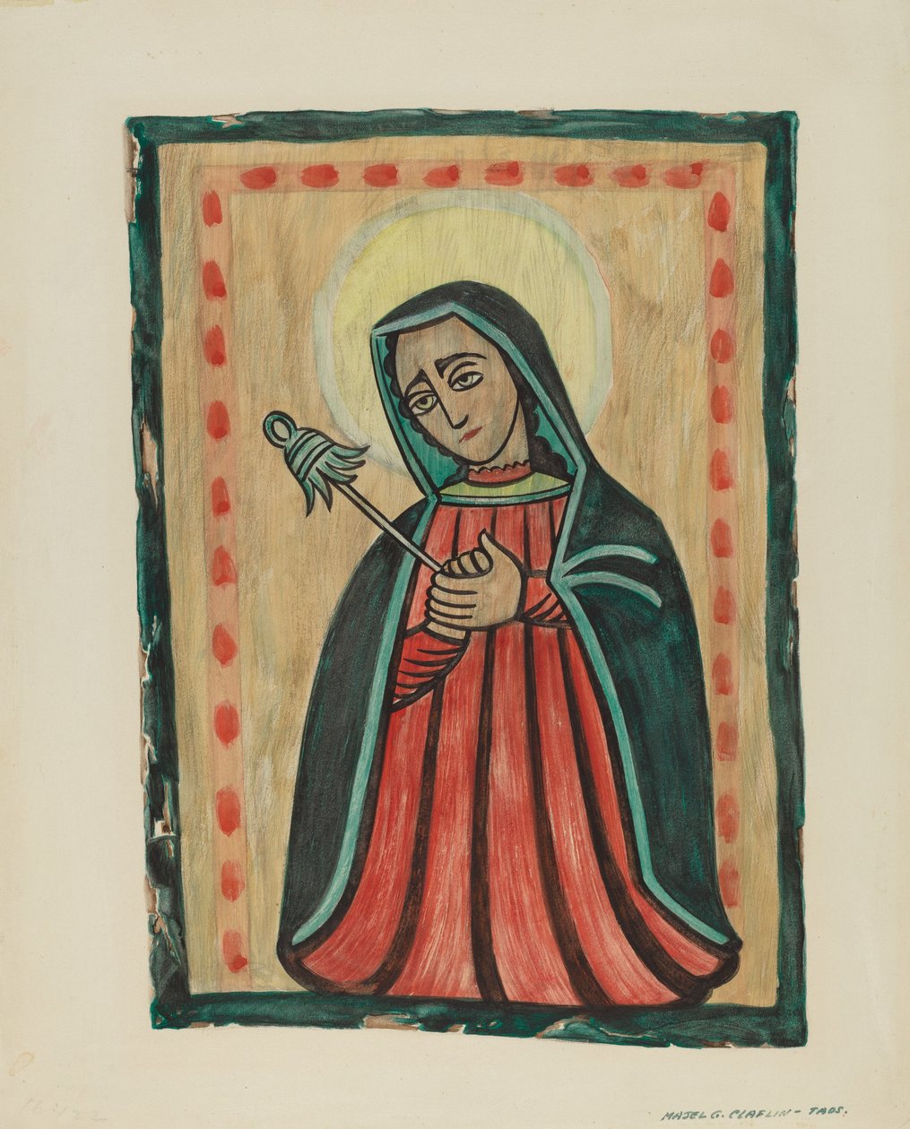 Retablo-Nostra Signora dei Sette Dolori, c. 1938 da Majel G. Claflin