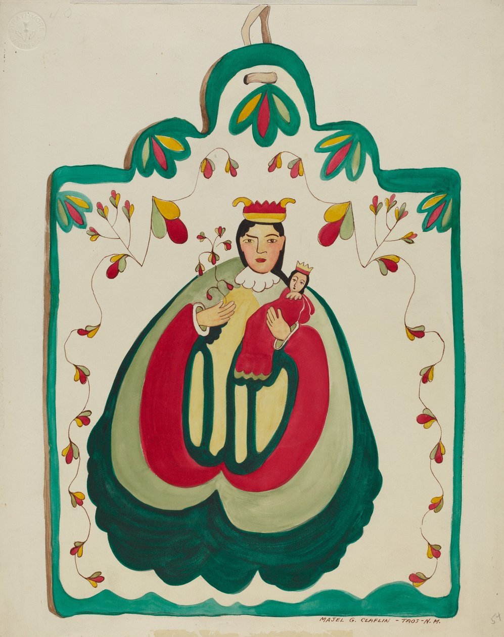 Retablo in Legno, San Antonio da Majel G. Claflin