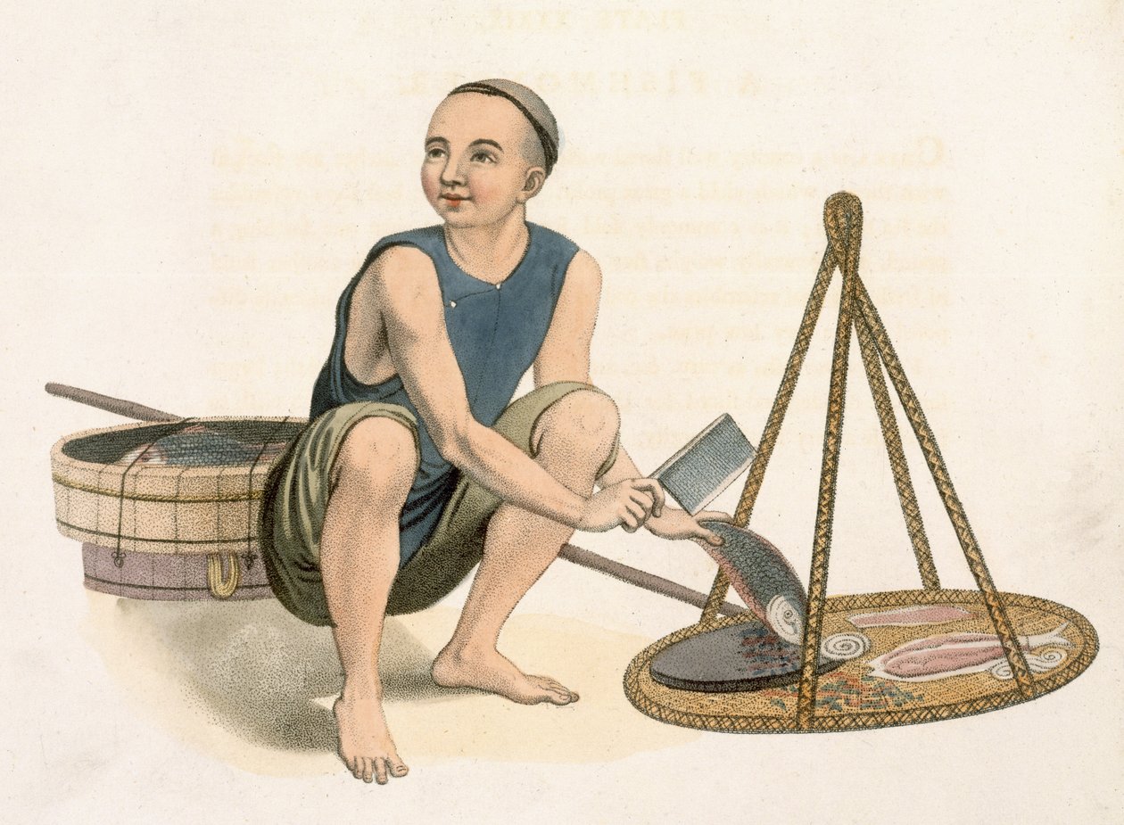 Un pescivendolo, tavola 39 da 