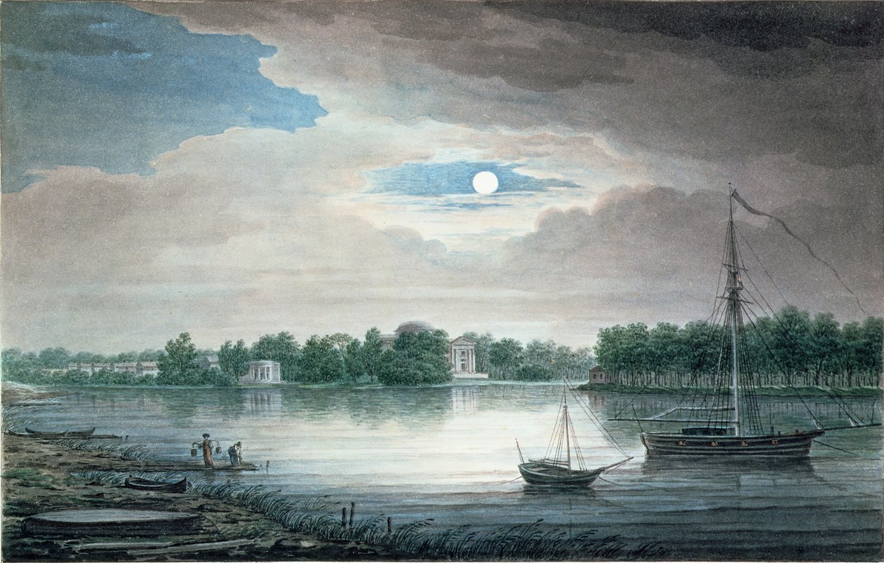 Isola Yelagin, San Pietroburgo, di notte da Maksim Nikiforovich Vorobiev