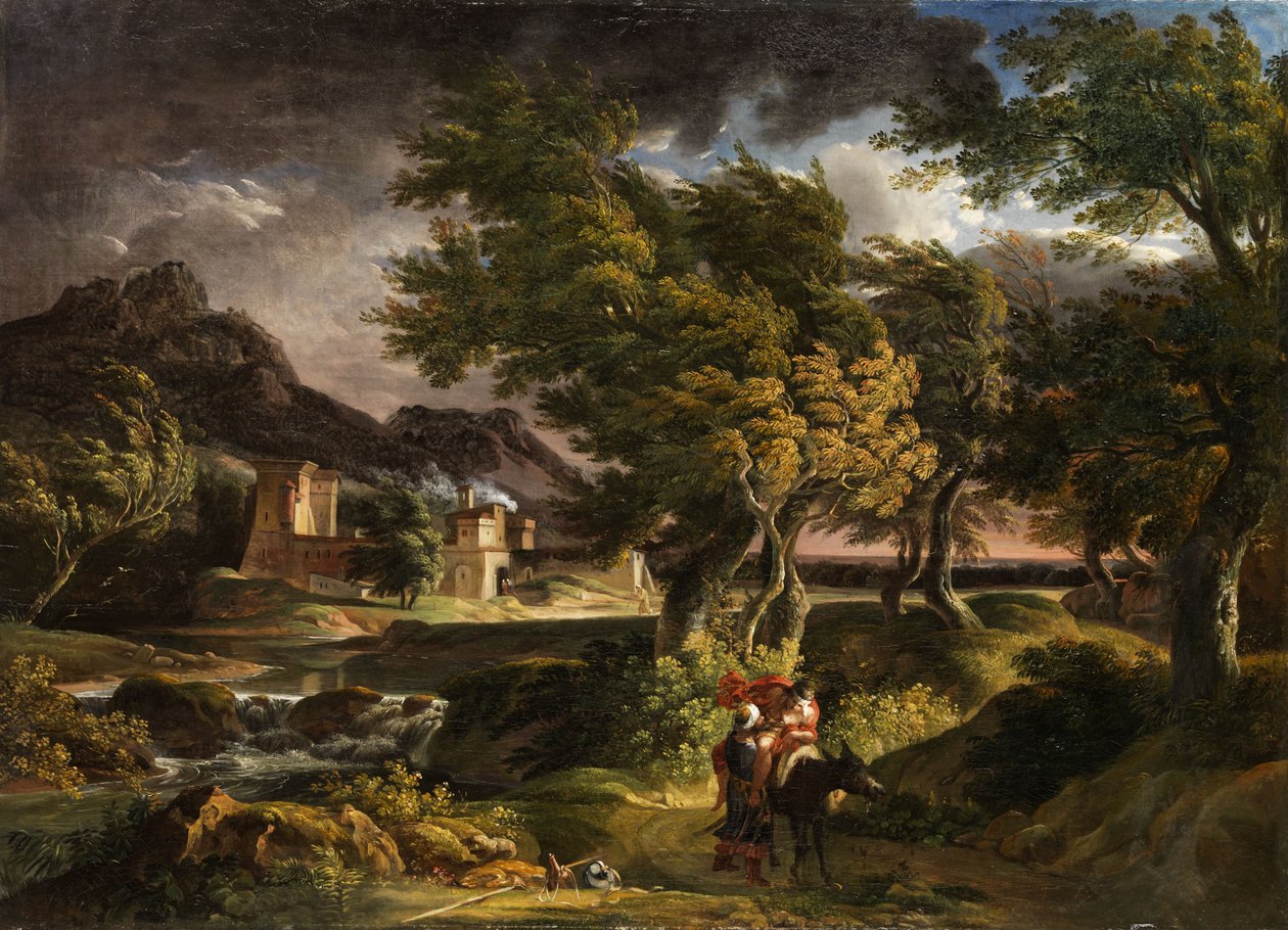 Paesaggio temporalesco da Johann Christian Reinhart