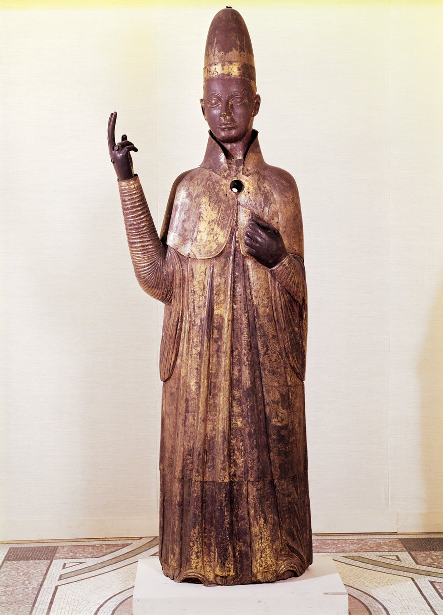 Statua di Papa Bonifacio VIII (1235-1303) 1301 da Manno di Bandino