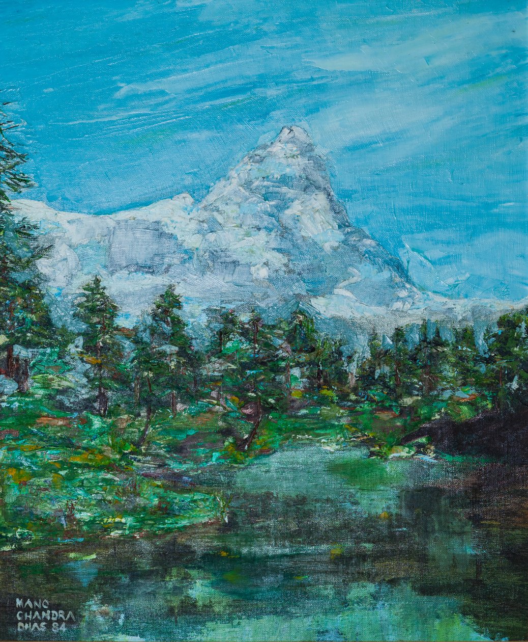 Monte Bianco dal lato italiano da Mano Chandra Dhas