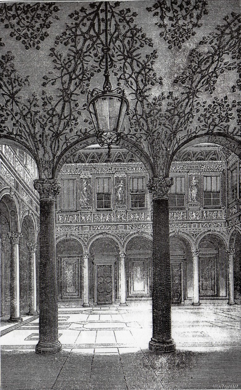 Cortile Palazzo Bigli da Mantovani