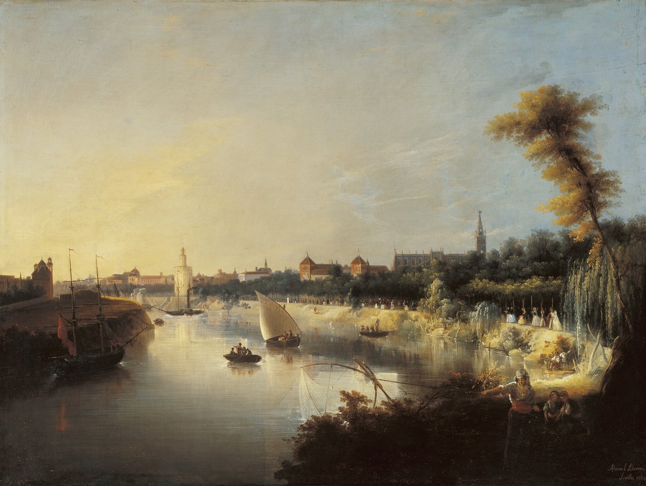 Vista sul fiume Guadalquivir da Manuel Barron y Carrillo