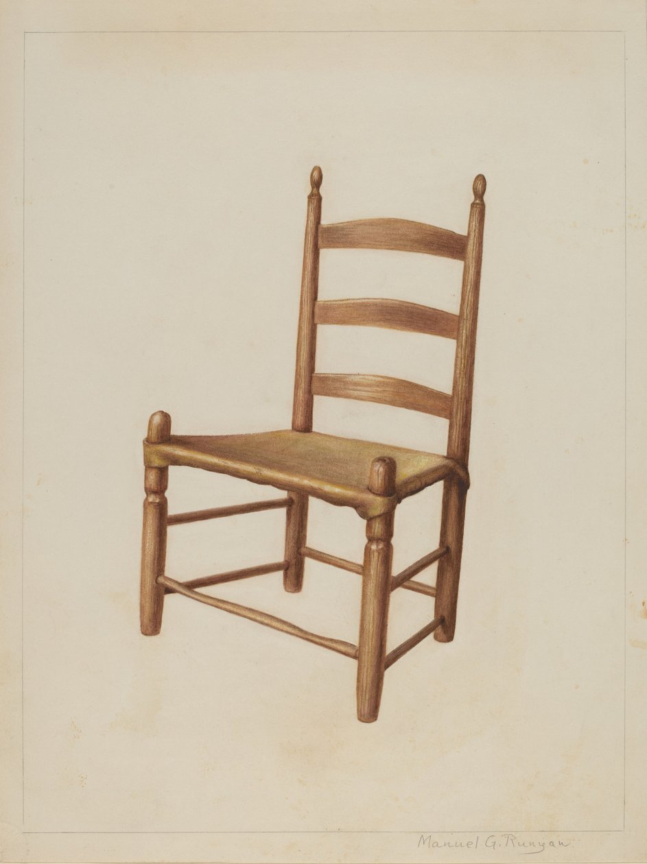 Sedia da Sala da Pranzo, c. 1938 da Manuel G. Runyan
