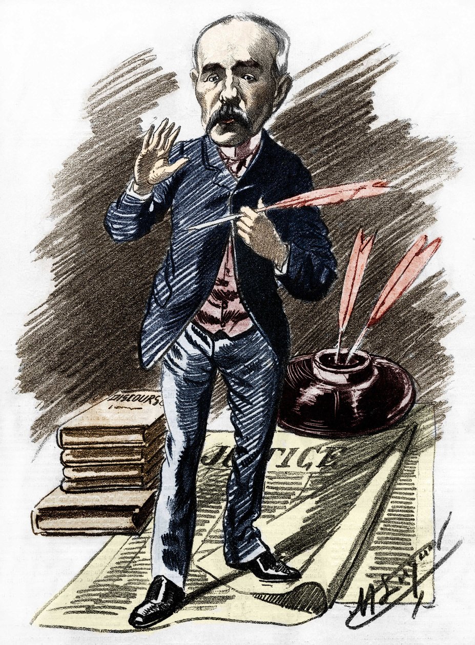 Georges Clemenceau (1841-1929), politico francese. da Manuel Luque