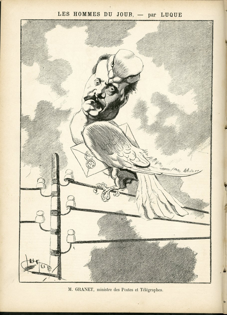 Illustrazione di Manuel Luque in La Caricature (1880) da Manuel Luque