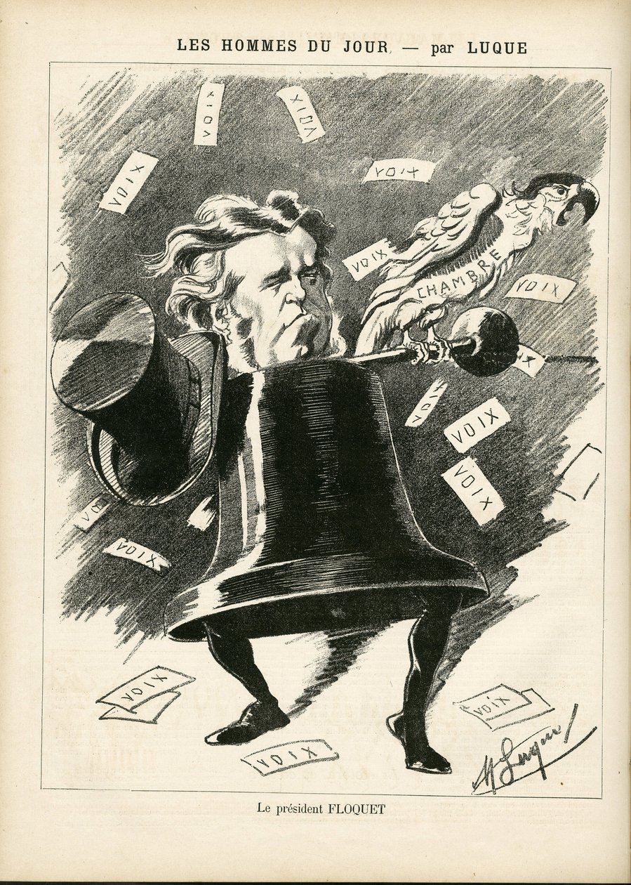 Illustrazione di Manuel Luque per la Copertina di La Caricature (1880) da Manuel Luque