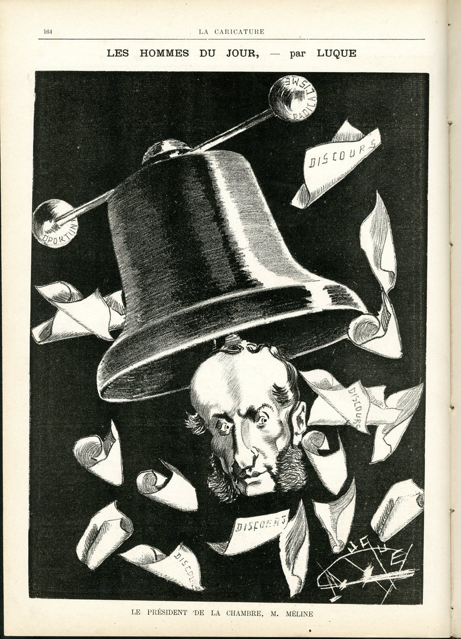 Illustrazione di Manuel Luque in La Caricature (1880) da Manuel Luque