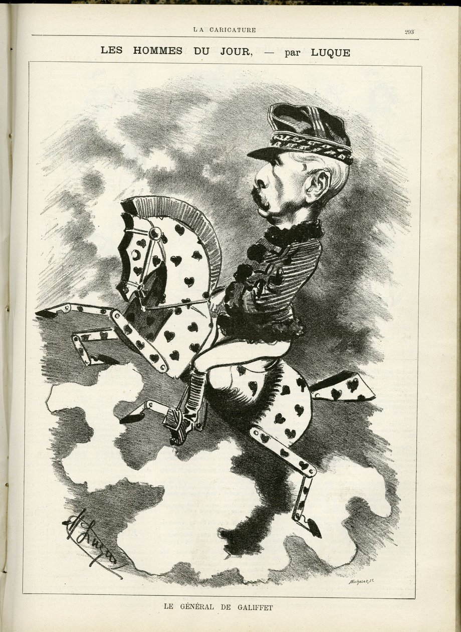 Illustrazione di Manuel Luque in La Caricature (1880) da Manuel Luque