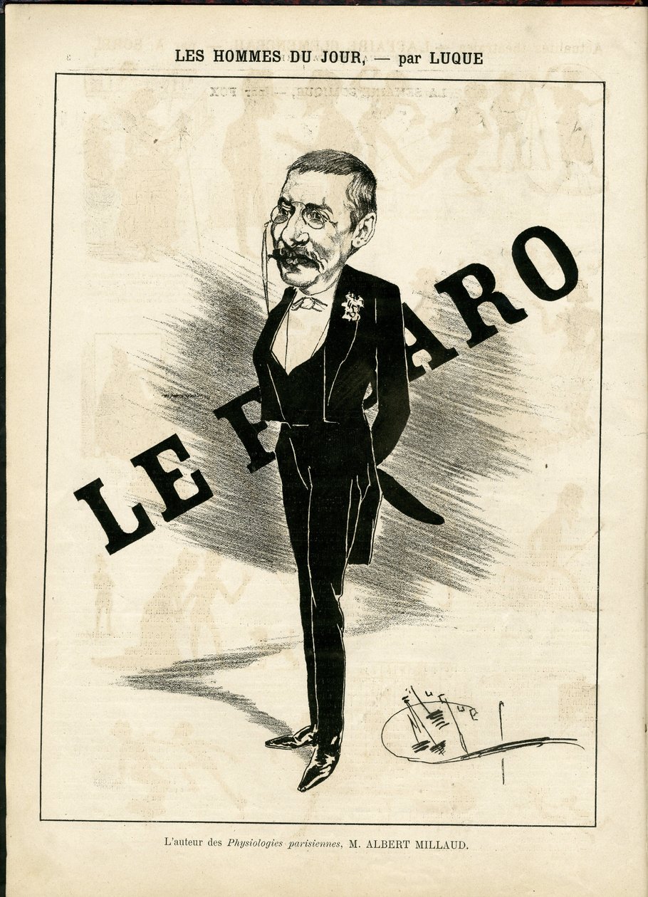 Illustrazione di Manuel Luque (1854-1919) in La Caricature (1880) da Manuel Luque