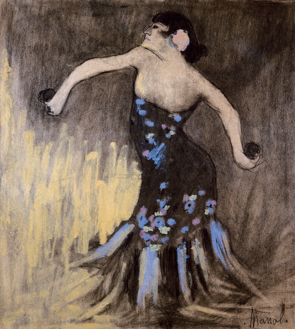 Ballerina di flamenco da Manuel Martinez Hugue Manolo