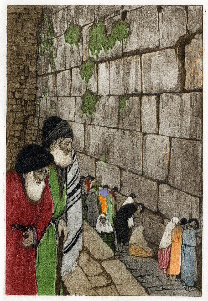 Ebrei davanti al Muro del Pianto, l