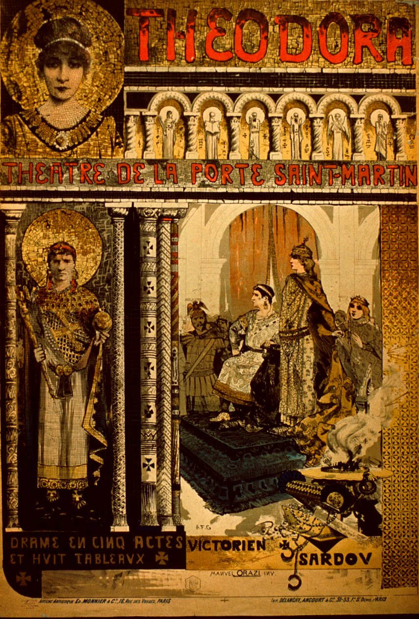 Teatro De La Porte Saint Martin Poster da Manuel Orazi