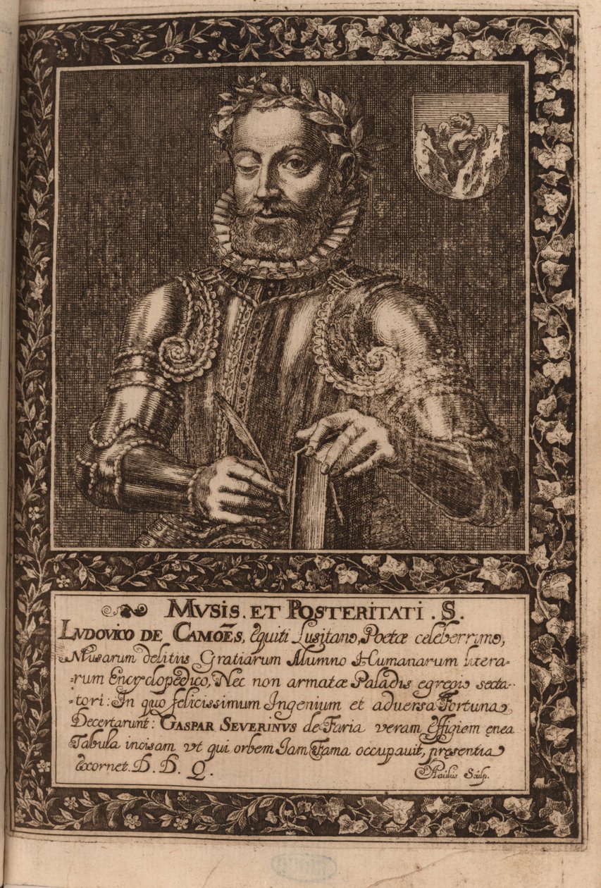 Ritratto del poeta Luís Vaz de Camões, 1624 da Manuel Severim de Faria