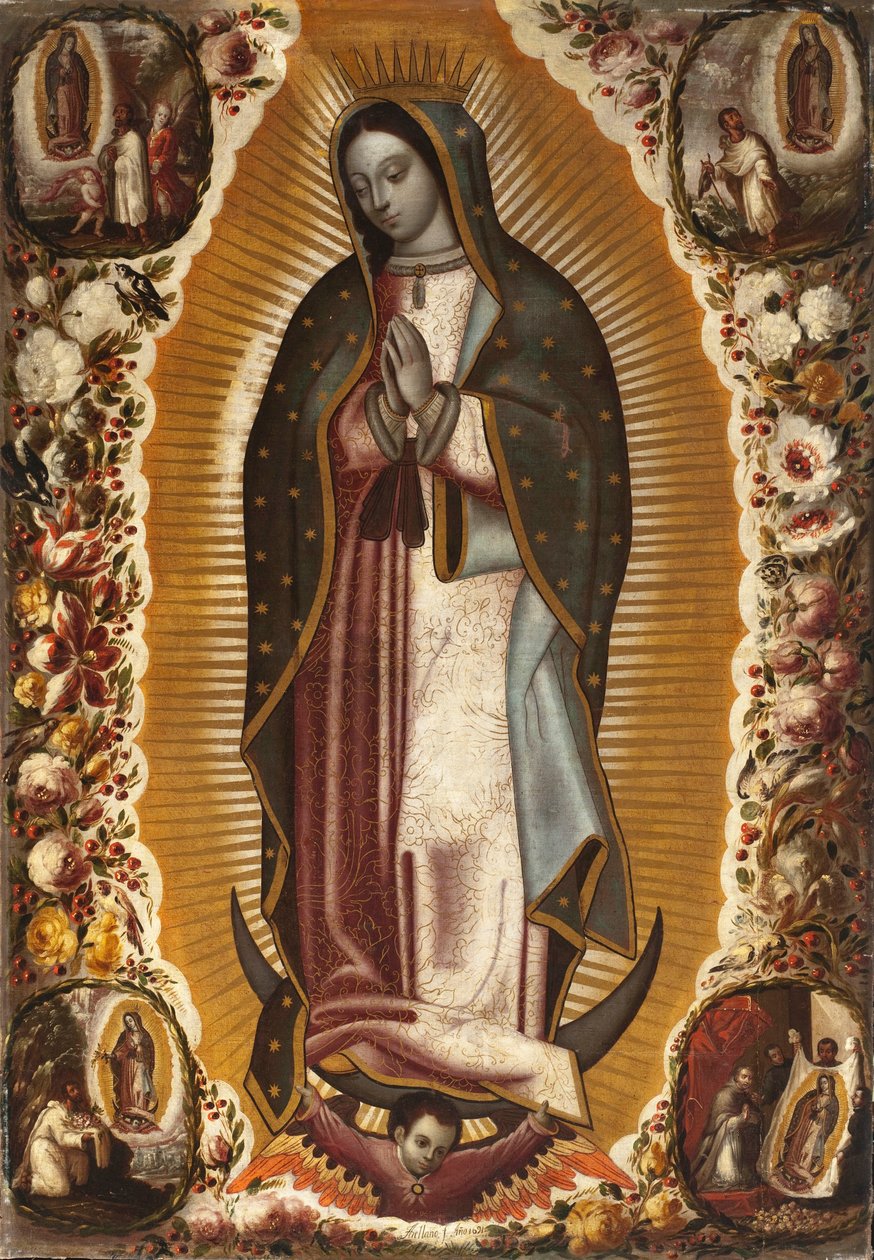 Vergine di Guadalupe (Virgen de Guadalupe) da Manuel de Arellano