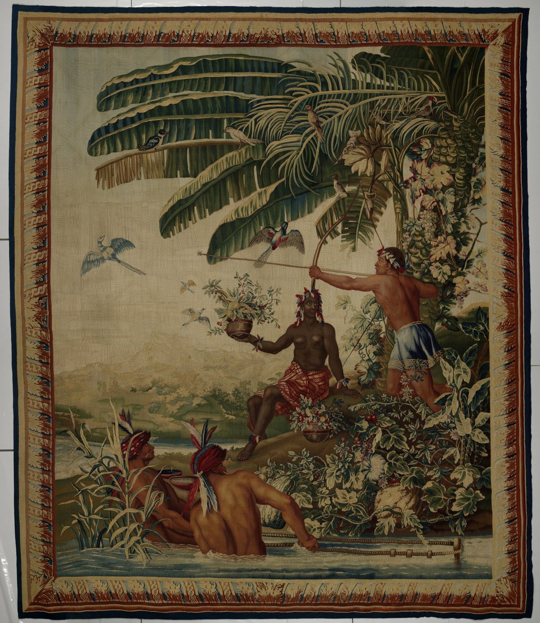 I pescatori, Arazzo dalla serie Les Anciennes Indes da Manufacture Royale des Gobelins