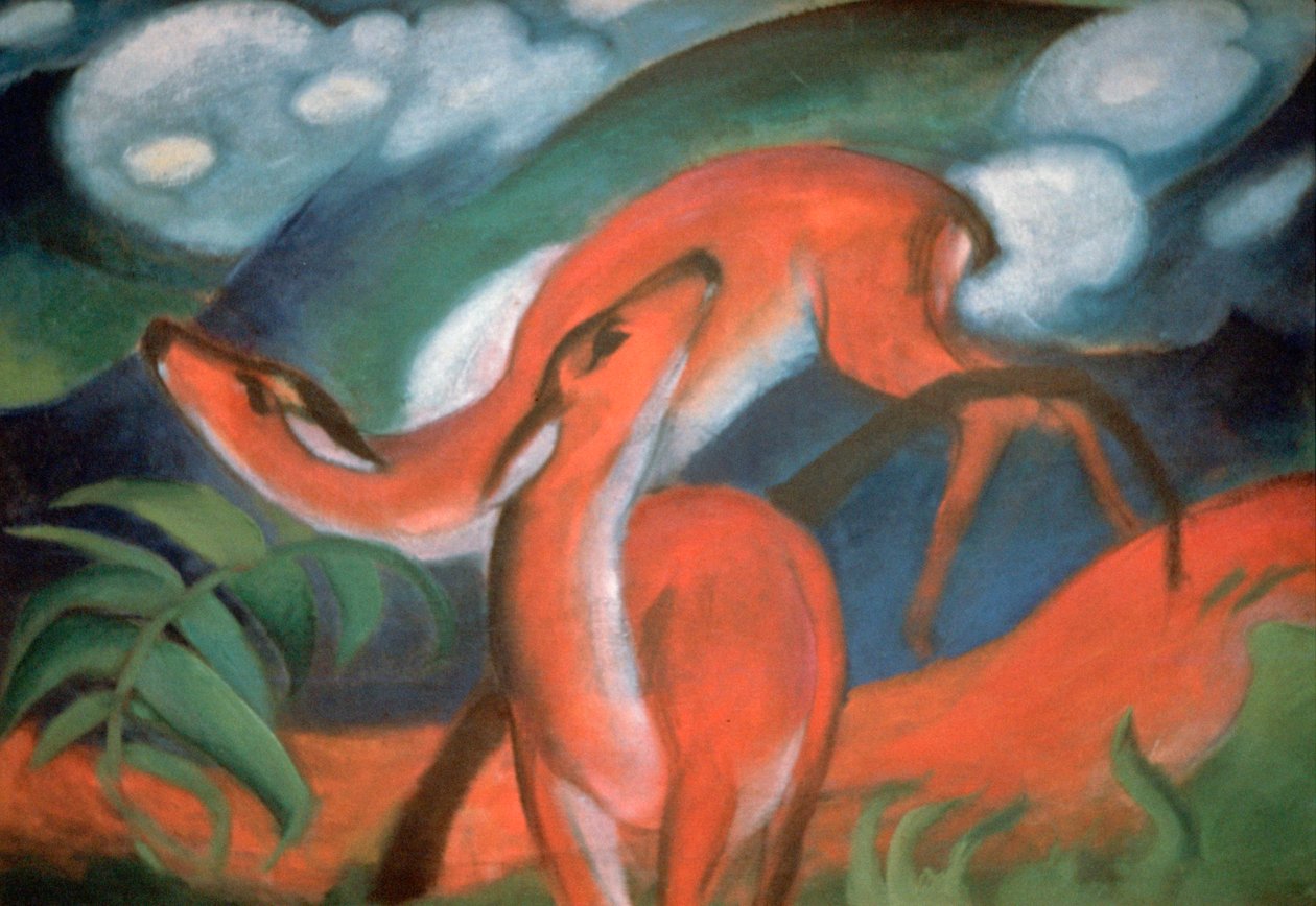 Cervo rosso II da Franz Marc