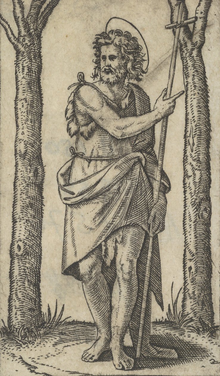 San Giovanni Battista con un bastone, dalla serie 