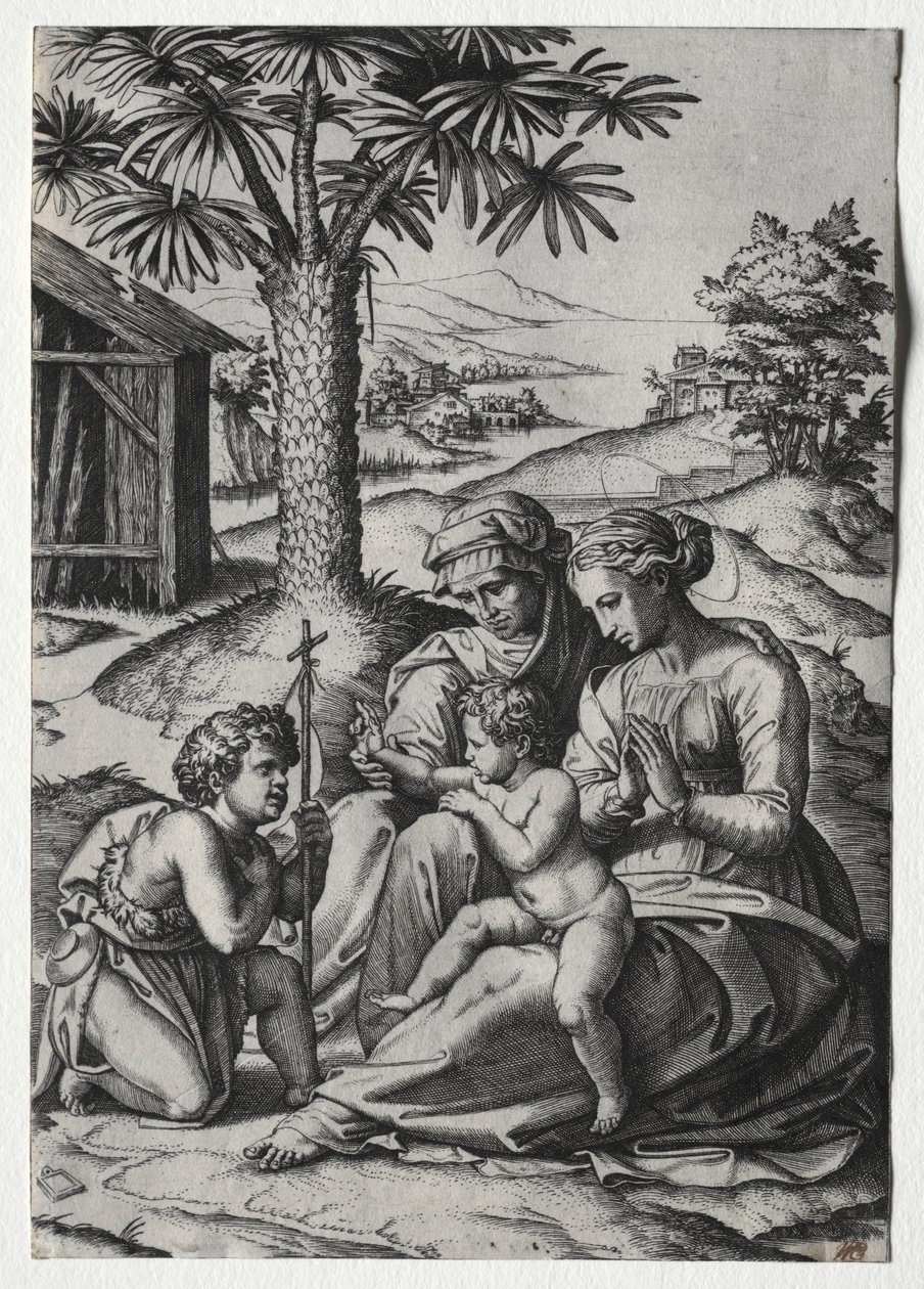 Madonna della palma da Marcantonio Raimondi