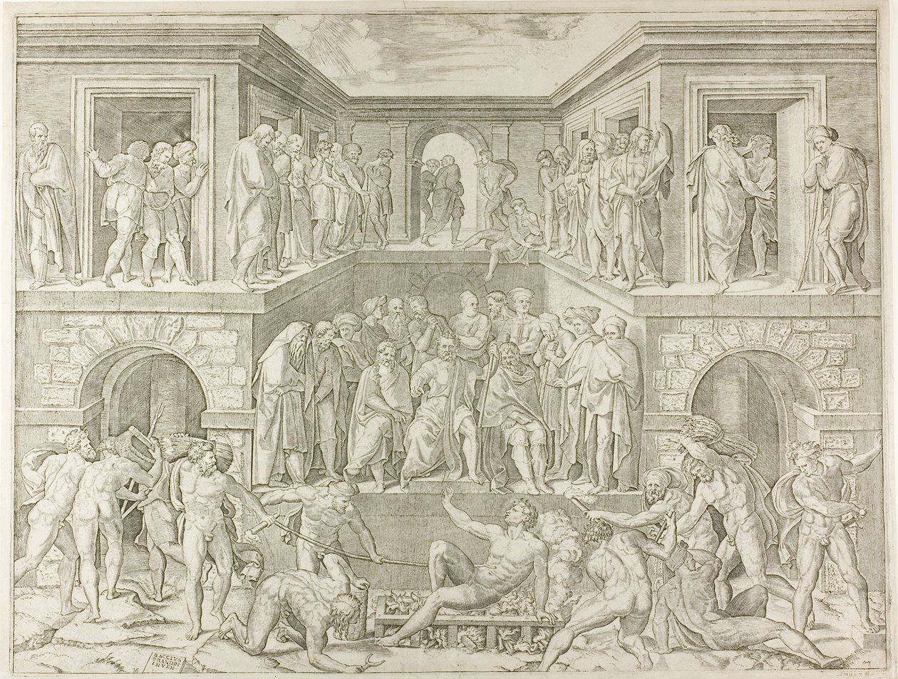 Martirio di San Lorenzo da Marcantonio Raimondi