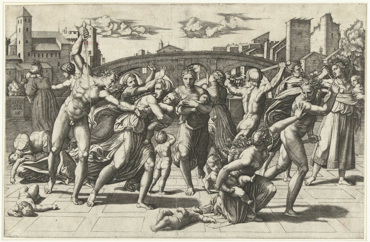 Massacro degli innocenti da Marcantonio Raimondi