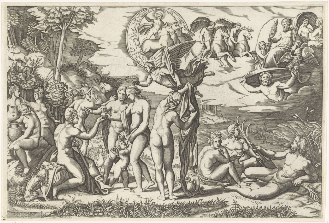 Giudizio di Paride da Marcantonio Raimondi