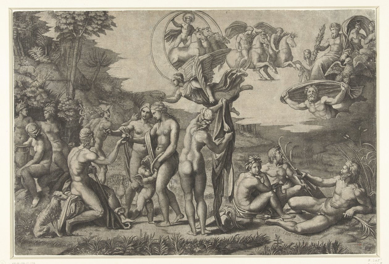 Il giudizio di Paride da Marcantonio Raimondi
