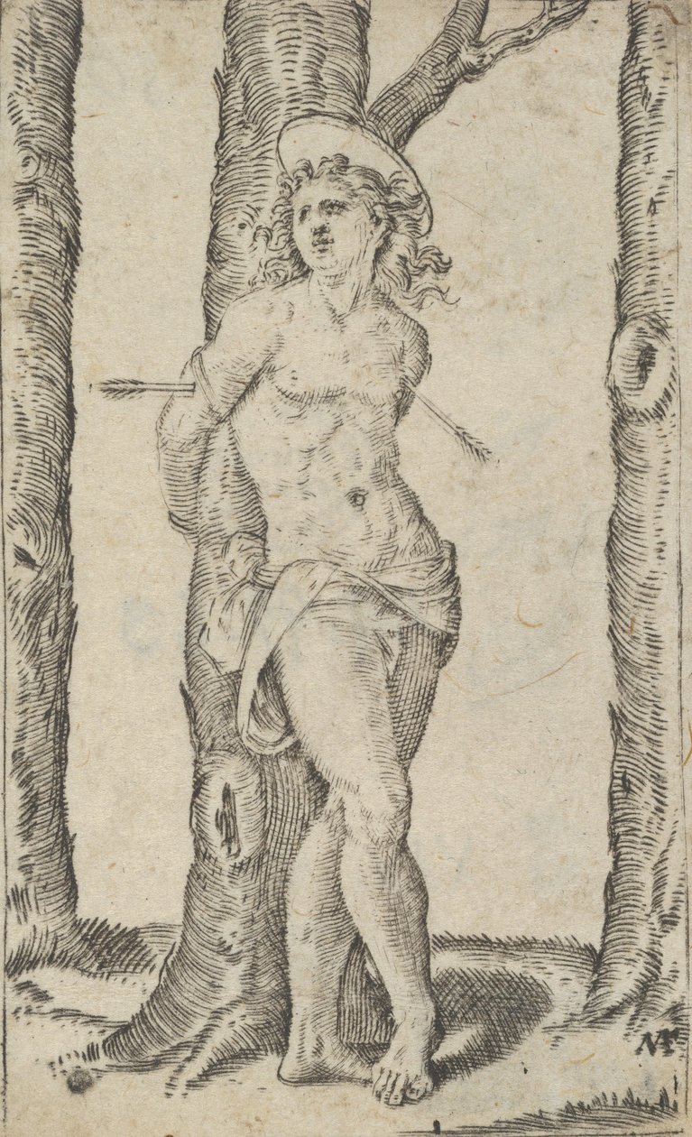 San Sebastiano legato a un albero trafitto da frecce, dalla serie 
