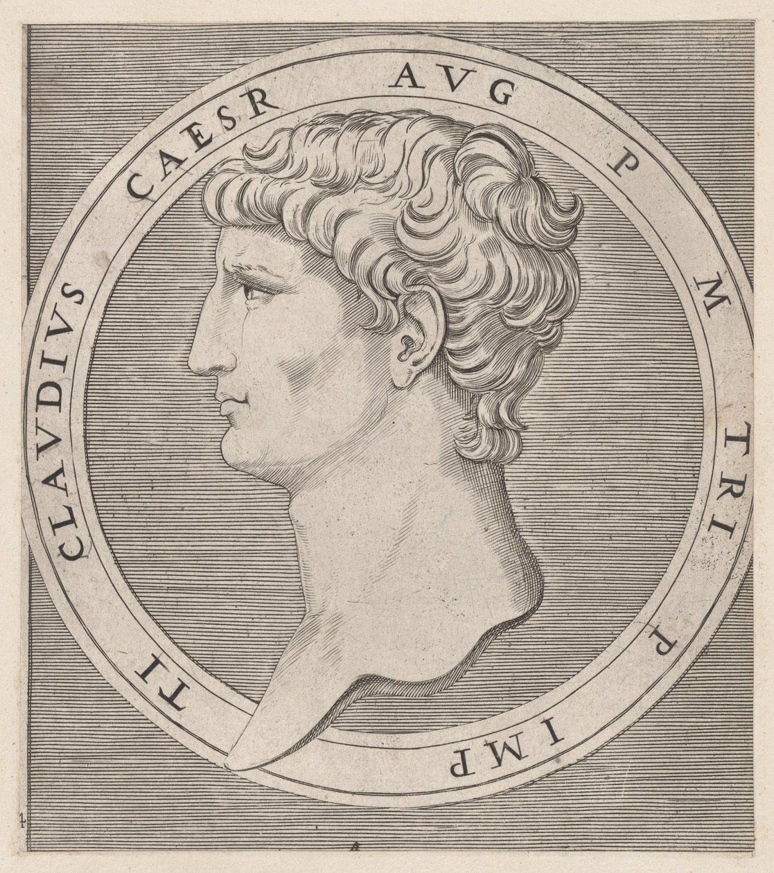 Speculum Romanae Magnificentiae: Claudio, dai Dodici Cesari da Marcantonio Raimondi