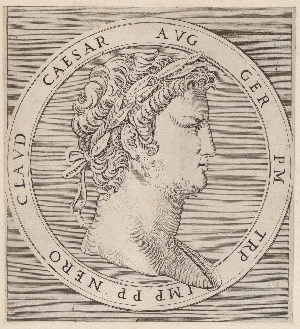 Speculum Romanae Magnificentiae: Nerone, da I Dodici Cesari da Marcantonio Raimondi