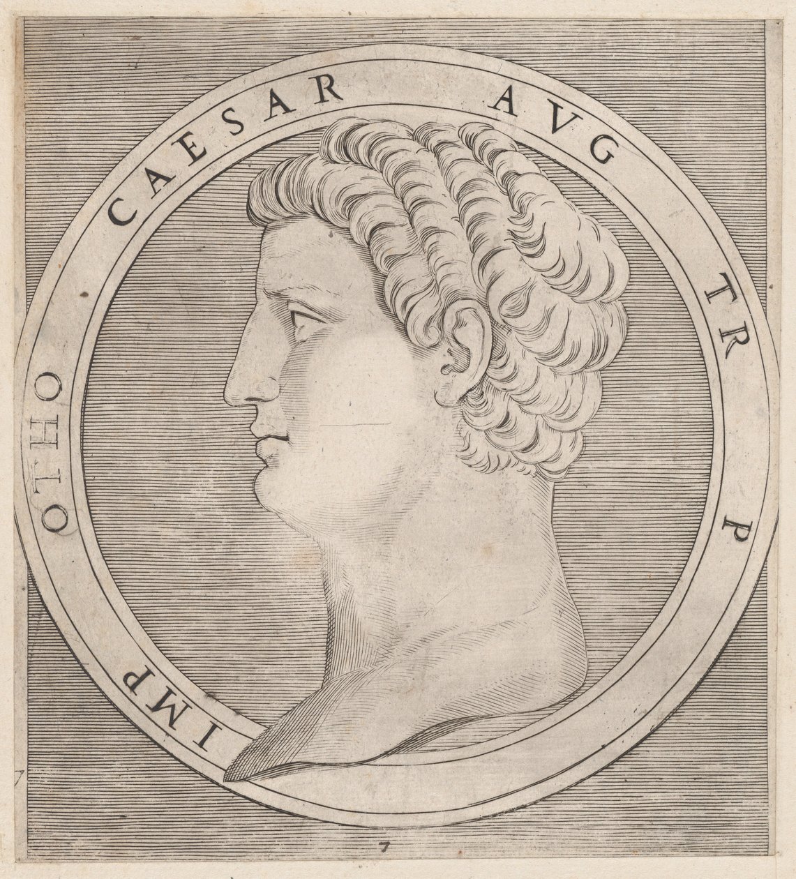 Speculum Romanae Magnificentiae: Otho, da I Dodici Cesari da Marcantonio Raimondi