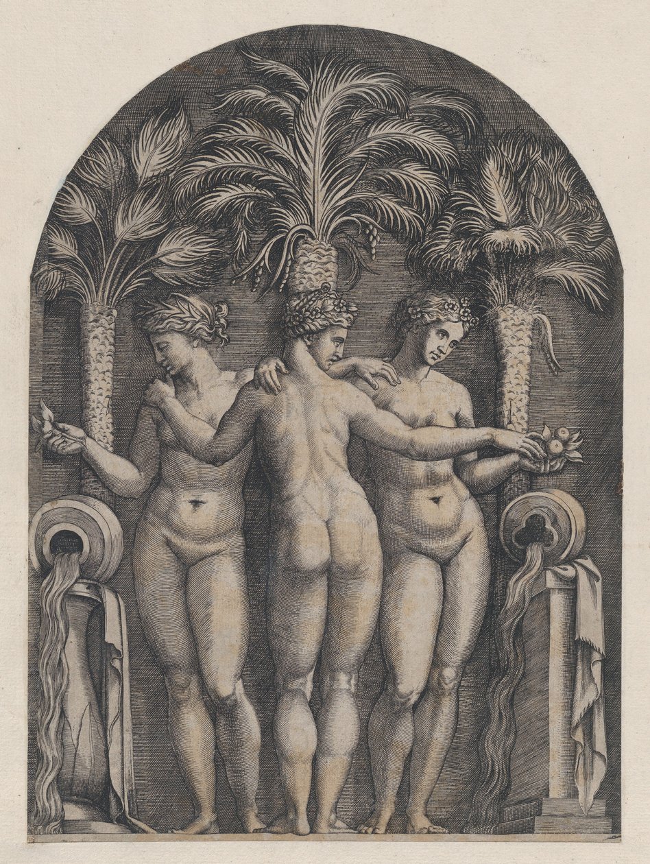 Speculum Romanae Magnificentiae: Le tre Grazie da Marcantonio Raimondi