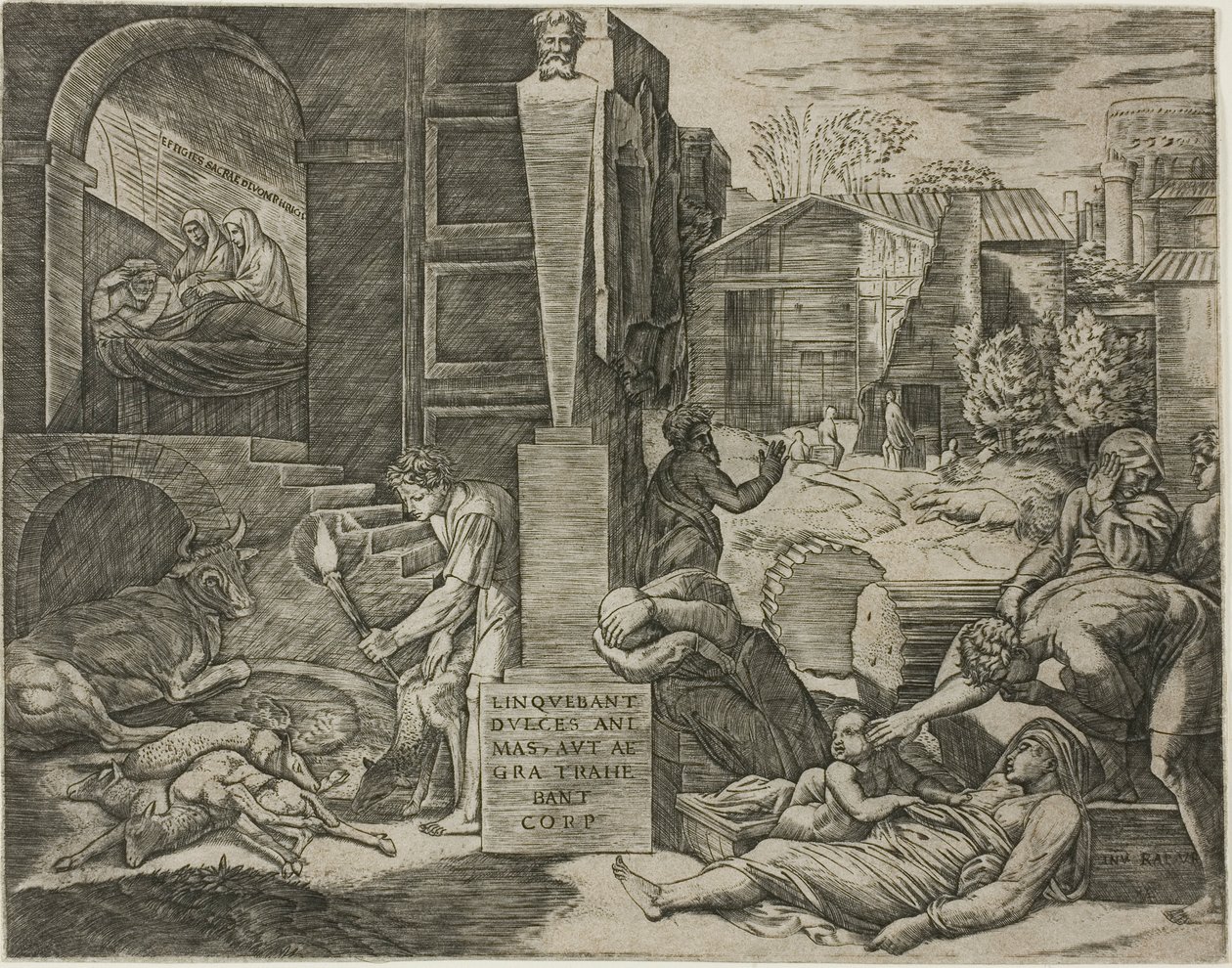 Il Morbetto, o La Peste di Frigia da Marcantonio Raimondi