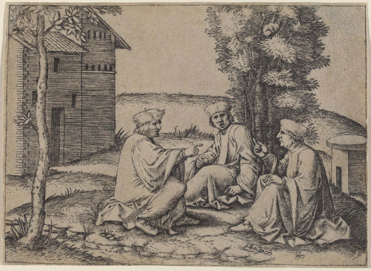 I tre dottori da Marcantonio Raimondi