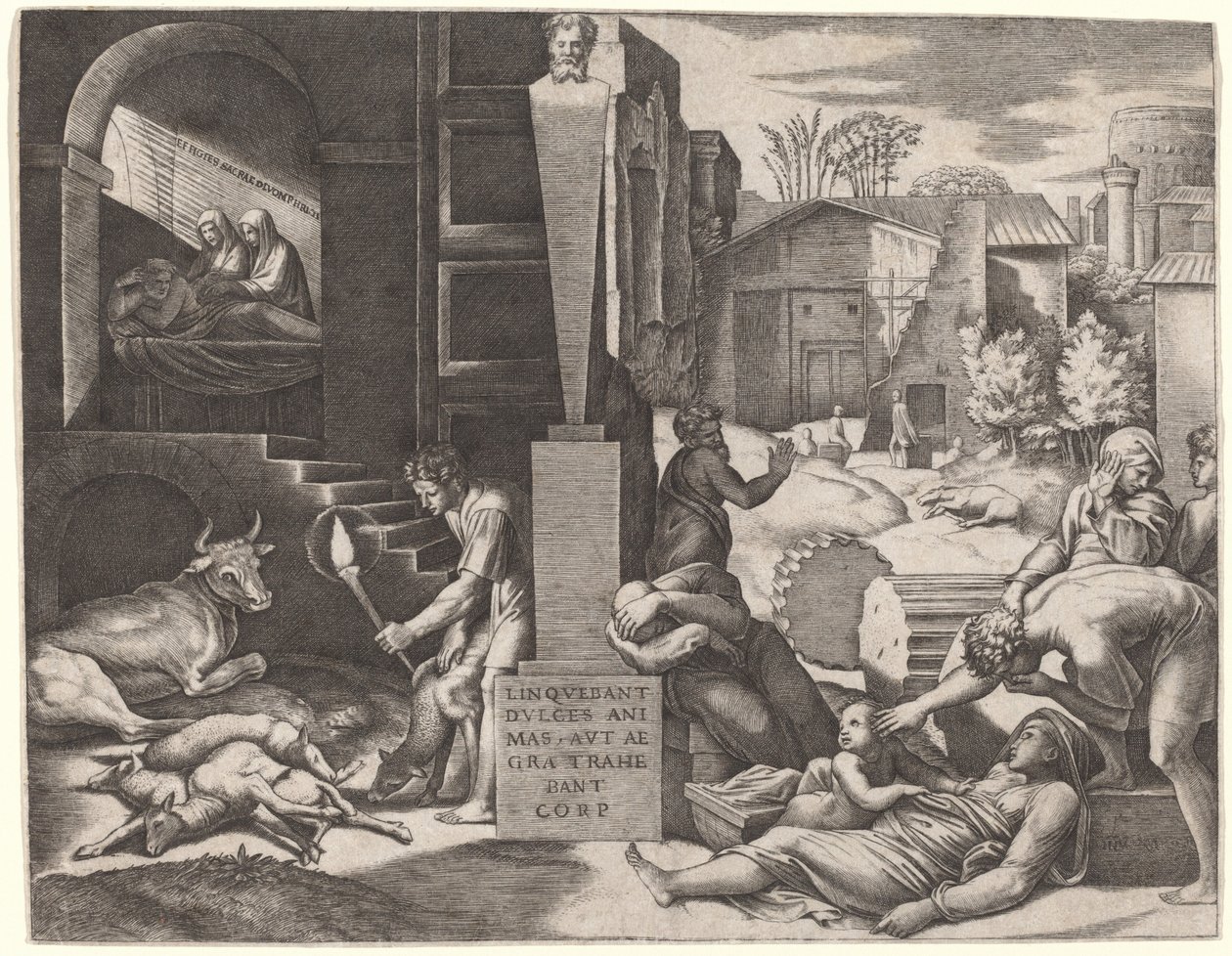 Il Morbetto da Marcantonio Raimondi after Raphael
