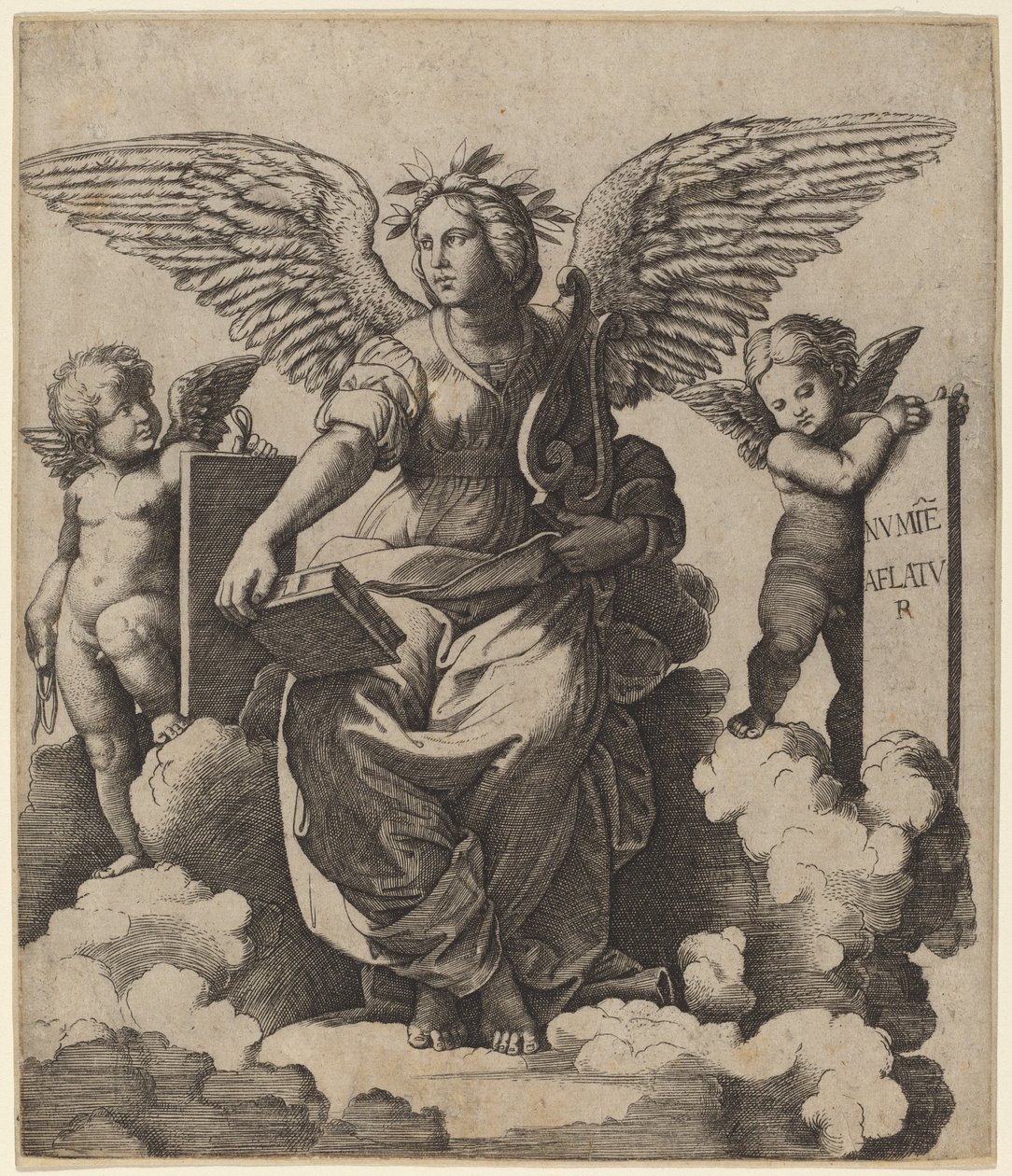 Poesia da Marcantonio Raimondi after Raphael