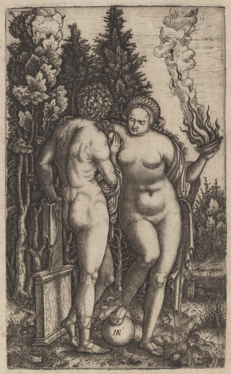 Uomo e Donna con una Palla da Marcantonio Raimondi possibly after Francesco Francia