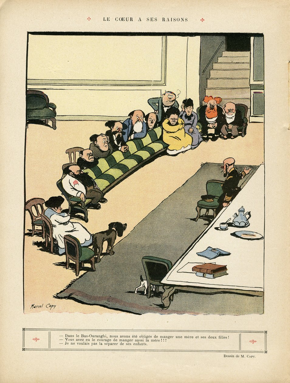 Illustrazione di Marcel Capy (1865-1941) in Le Rire da Marcel Amable O.L. Capy