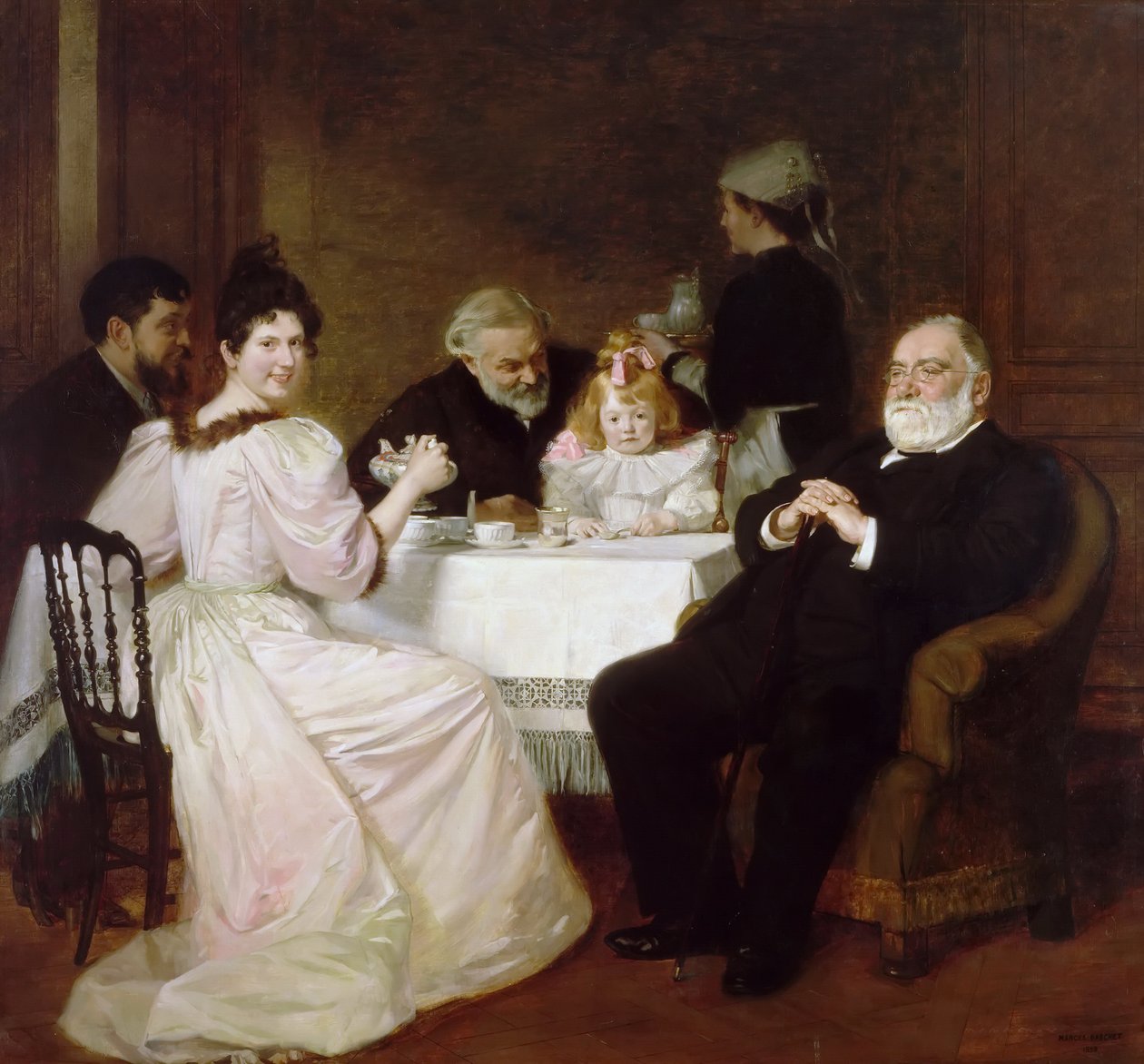 Riunione di famiglia a casa di Madame Adolphe Brisson da Marcel Andre Baschet