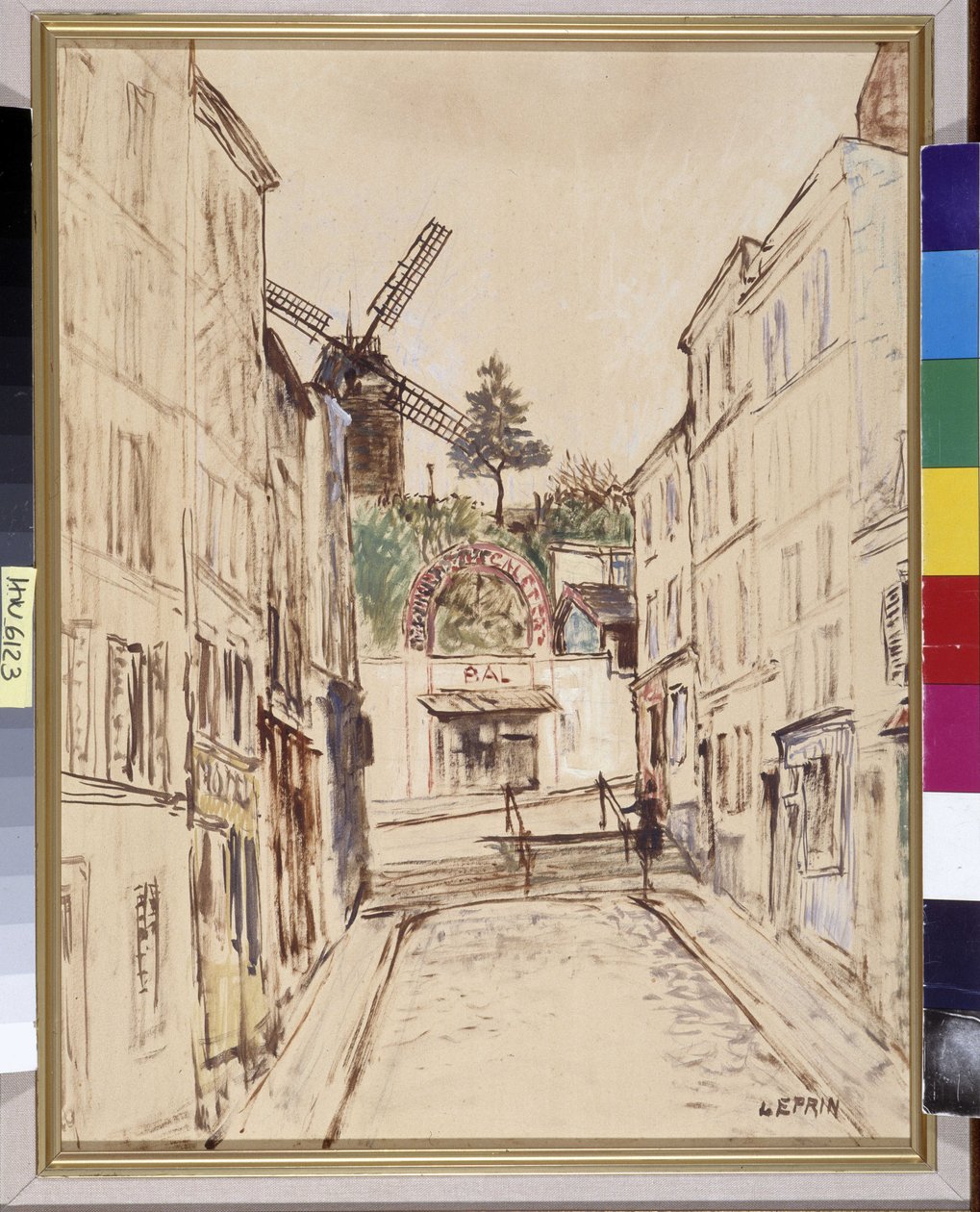 Le Moulin de la Galette: vista del famoso cabaret di Montmartre da Marcel Leprin