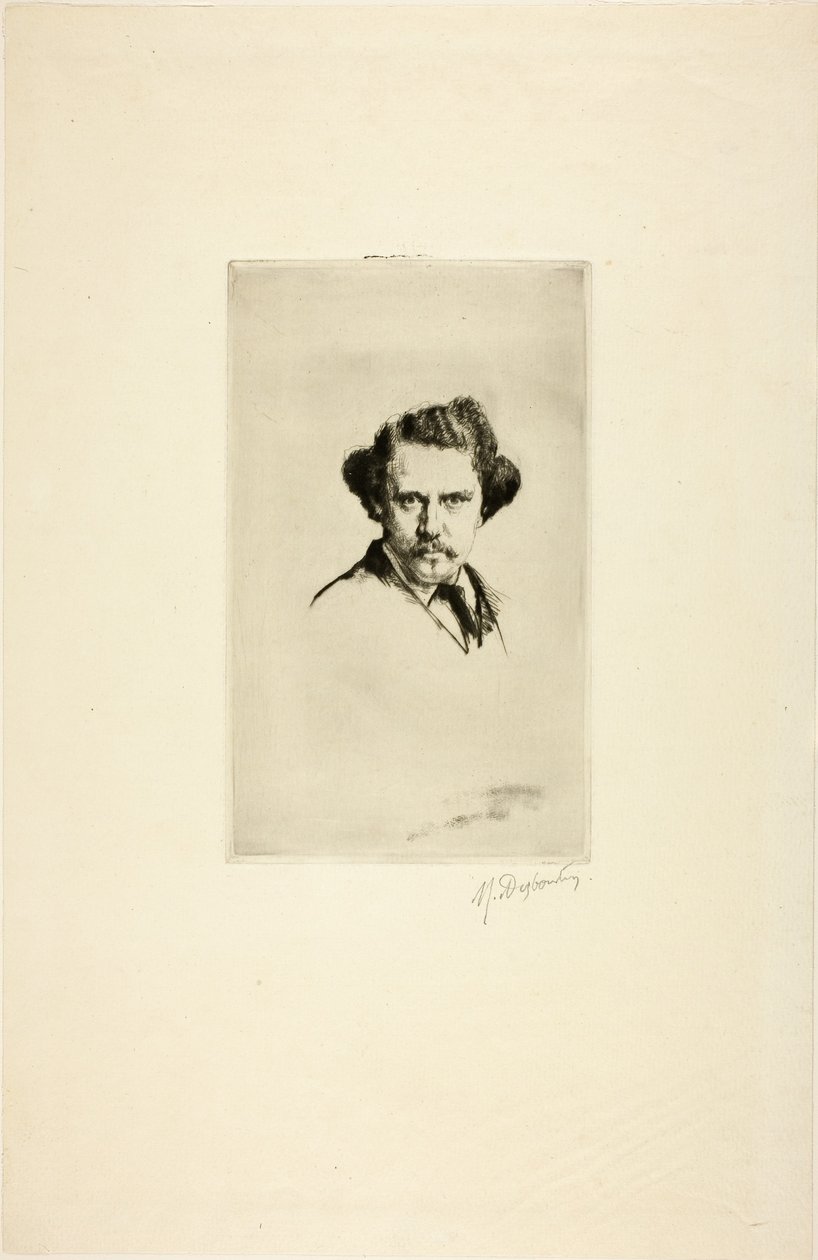 Ritratto di Alfred Cadart, 1875 da Marcellin Gilbert Desboutin