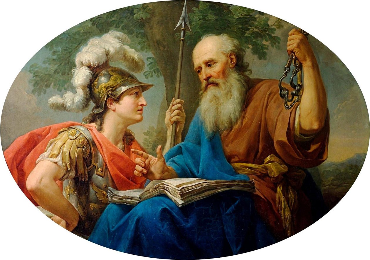 Alcibiade istruito da Socrate da Marcello Bacciarelli