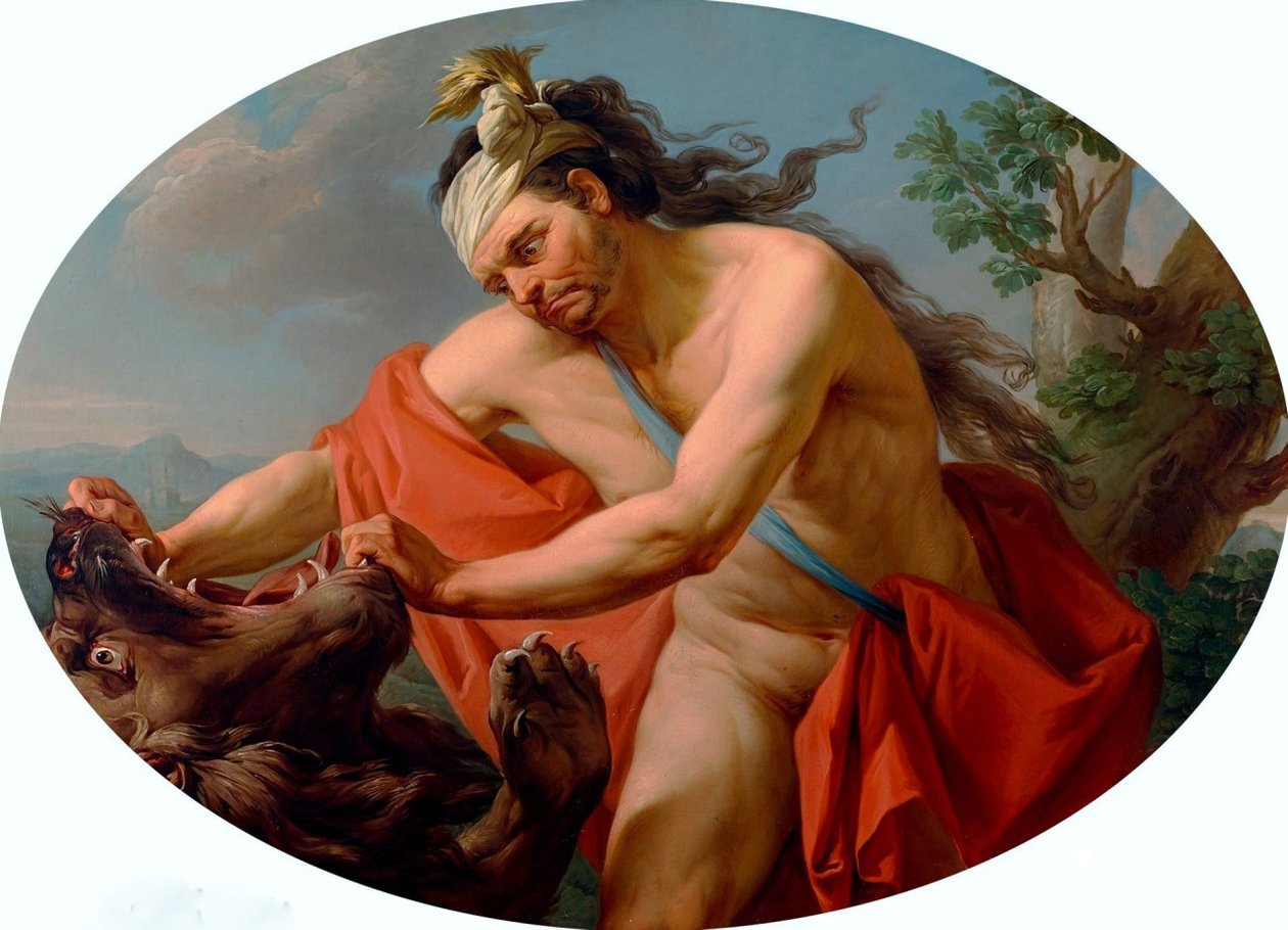 Ercole e il leone di Nemea da Marcello Bacciarelli