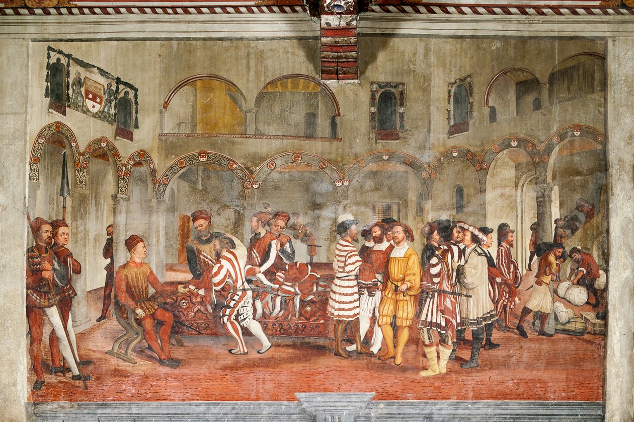 Scena di caccia (dettaglio) da Marcello or Romani Girolamo (Romanino) (c.1485 c.1566) (attr.to) Fogolino
