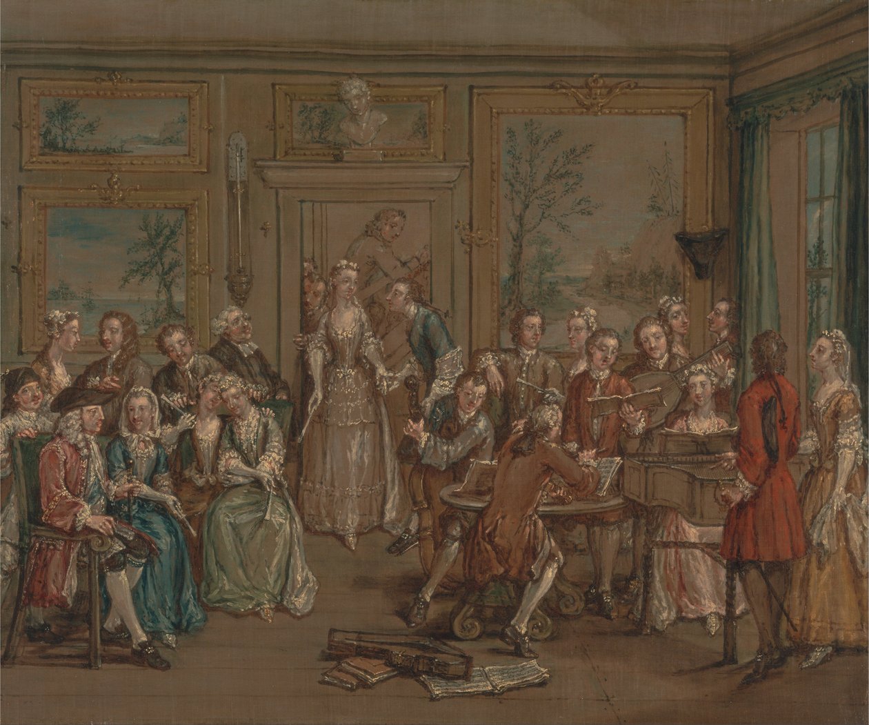 Conversazione musicale da Marcellus Laroon the Younger