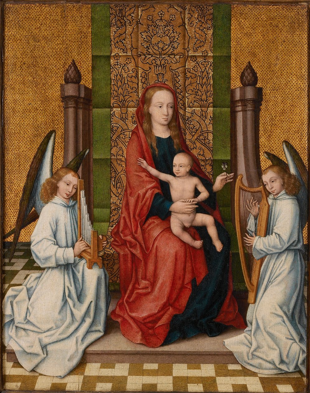 La Vergine e il Bambino in trono, tra il 1550 e il 1560 da Marcellus Coffermans